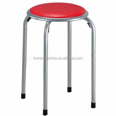 China stool home & Home and Party Ottoman Used Portable Metal Stack Strong Stool Padded Stackable Stool for sale