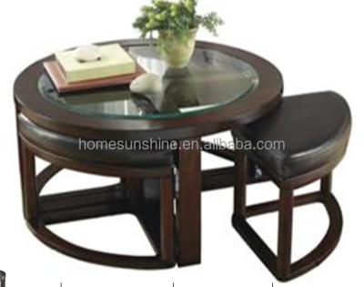 China SOLID WOOD BAR COFFEE TABLE and CLUB TABLE with 4 STOOLS for sale