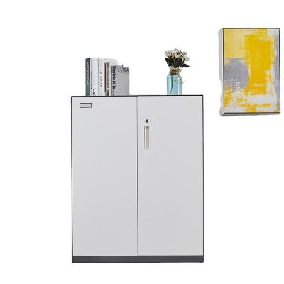 China Competitive Price Color 2 Door Adjustable White Metal Steel Cabinet (Other) For Office for sale