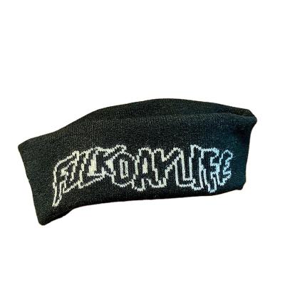 China Niuwang Hiphop Sports Head Band High Quality Multi Color Knitted Elastic Hair Band for sale