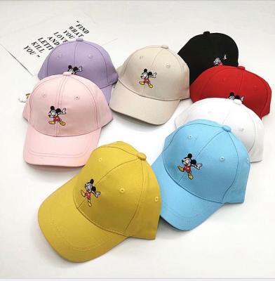 China COMMON Wholesale Hot Sale Multi Color Embroidered Kids Mickey Baby Baseball Hats for sale