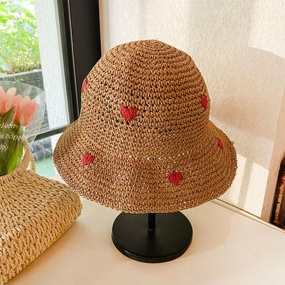 China High Quality Summer Beach Character Gorras Sun Protection Sombrero UV Straw Hats For Women for sale