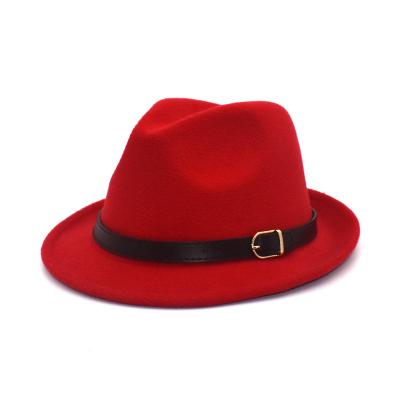 China Wholesale Casual Party Comfortable Fashion Dress Festival Faux Wool Felt Jazz Fedora Hats for sale