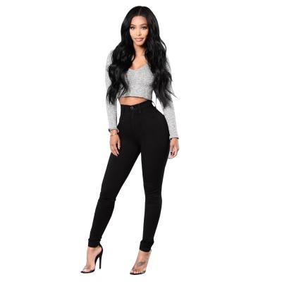 China New stylish and beautiful high-waist style pencil breathable jeans and modern hip-lifting fashionable performance figure for sale