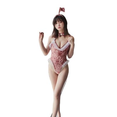 China Spandex/polyester rabbit girl lingerie sao nightclub female open files box temptation sexy costume passion sexy uniform for sale