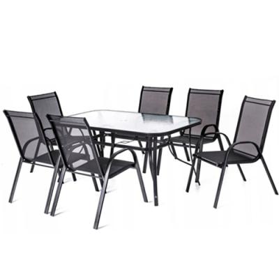 China Durable Outdoor Furniture Patio Dining Sets Garden Table And Chair Sets for sale