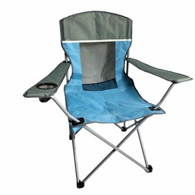 China Luxury Outdoor Portable Lightweight Camping Folding Chair Beach Chair Mesh Cloth Easy-Carry Foldable Chair with Cup Holder and Carry Bag for sale