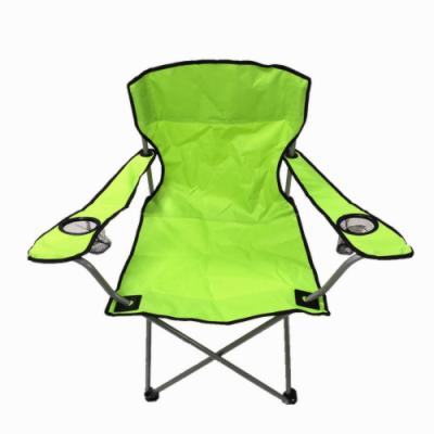 China Easy-carry portable camping chair with cup holder lightweight beach chair with armrest outdoor folding chair for sale