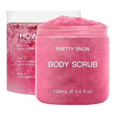 China Exfoliator OEM Salt Exfloating Wholesale Vegan Organic Private Label Whitening Body Scrub for sale