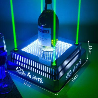 China Viable Racks 4pcs Green Laser Beam Wine Showcase For Wine Appearance for sale