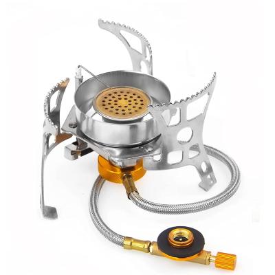 China Easily Assembled Outdoor Portable Backpacking Camping Stoves Gas Stove With Piezo Ignition for sale