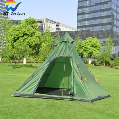 China Water Proof And Moisture Proof Igoo Outdoor Camping Tent Waterproof Hot Sale 4 Season Large Family Teepee Tent Portable Hexagon Camping Tent for sale