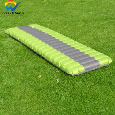 China Outdoor Inflatable Ultralight Light Weight Sleeping Air Mattress Waterproof Mat Lightweight And Durable Portable Self-Inflating Air Pad for sale