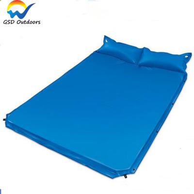 China Lightweight Outdoor Mattress Double Self Inflating Sleep Pad With Pillow Ultralight Sleep Pad Waterproof Sleep Mattress for sale