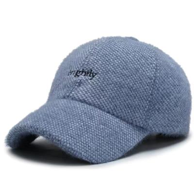 China Warm men's and women's baseball caps gorras for autumn and winter students fashion embroidery letter hats for sale