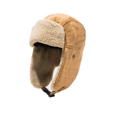 China People's Men's and Women's Winter Electric Car Hearing Protection Cap Warm Cotton Motorcycle Pilot Hat for sale