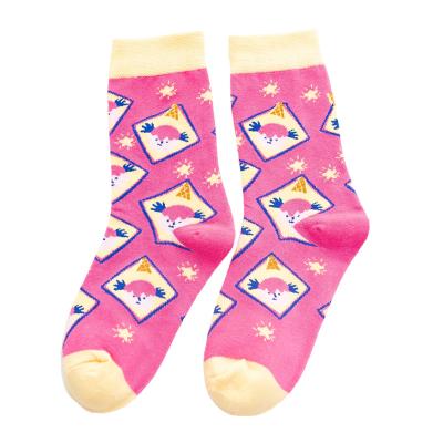 China Cute cartoon QUICK DRY pink summer all-match in tube socks trend Harajuku style sta female stockings for sale