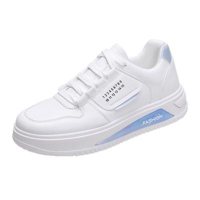 China 2022 Fashion Single Lady Thick Leisure Shoes Damping Sports Lace Up White Comfortable Women Colorblock Sneakers Shoes For Ladies for sale