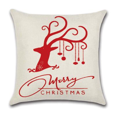 China Wholesale Decorative Printed Tile Canvas Cases Anti-Pull 2022 Square Christmas Custom Pillow Covers 18