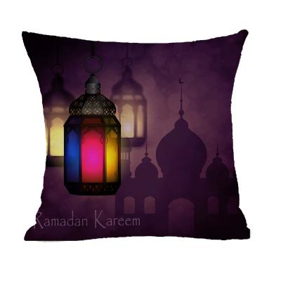 China 2022 Wholesale Anti-Pull Custom Tile Canvas Muslim Pillow Cases Decorative Printed Christmas Pillow Covers 18