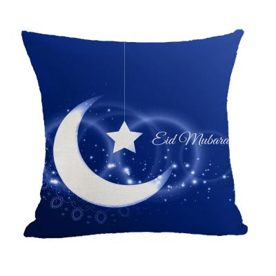 China Anti-Pull Custom Square Throw Photo Eid Pillow Case Christmas Travel Decorative Printed Canvas Floor Covers Cushion Pillows Cases for sale