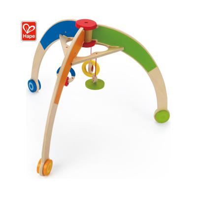 China Toy Hape Custom Hottest Eco Educational Model Play Baby Rattle Squeaky Mat Baby Wooden Gym Toy for sale