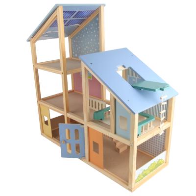 China Hape Custom Mini Toy Cosplay Educational Baby - Dollhouse Toy Furniture Wooden Doll Room for sale