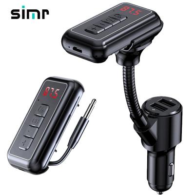 China 3.5mm CarBluetooth Dual Receiver Handsfree Wireless Kit Receiver USB Car Charger FM Transmitter Mp3 MP3 Player For Car for sale