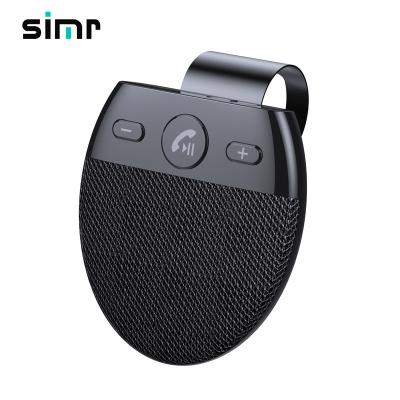 China Answer calls + listen blue-tooth wireless voice car speakerphone two phones siri handsfree speakerphone louder simr handsfree car kit for sale