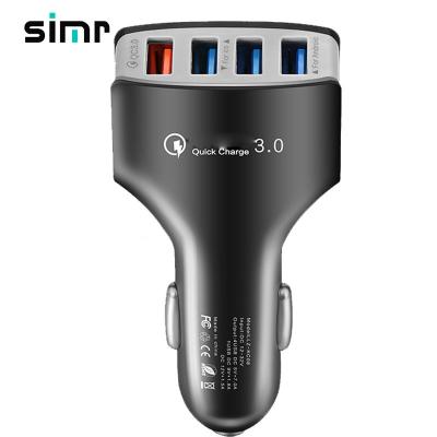 China Simr 4 Ports 7A 35W USB Fast Charging Mobile Phone/Ipad/Camera/PDA/MP3 for iPhone Samsung Car Charger Fast Charging QC3.0 USB Car Charger for sale