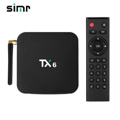 China allwinner h6 android 9.0 tanix tx6 android tv box 4gb 64gb simr smart tv set top box TX6 for sale