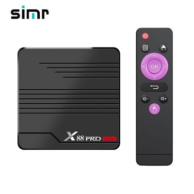 China simr simr internet tv set top box x88pro hd dual band wifi 4K tv mini 4G 32G smart tv box android BT set top box for sale