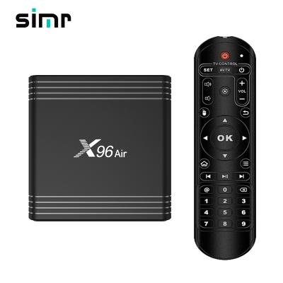 China top selling simr 8K TV boxes 2gb 16gb s905X3 x96Air 2gb 16gb tv box 4k X96 air android smart air amlogic for sale