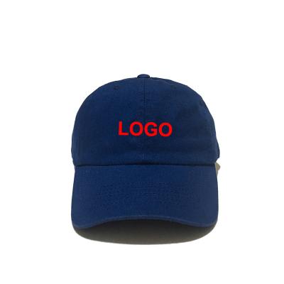 China JOINT Hot Sale Metal Buckle 6 Panel Baseball Cap Long Strap Manufacturer Embroidery Logo Curved Edge Twill Custom Cotton Blank Dad Hat for sale