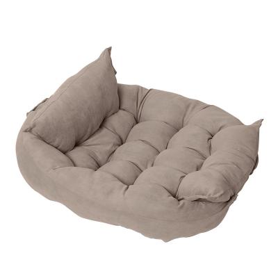 China Sustainable Manufacturers wholesale multi-functional folding square cushion pet sofa dog bed can be deformed multi-functional dog kennel for sale