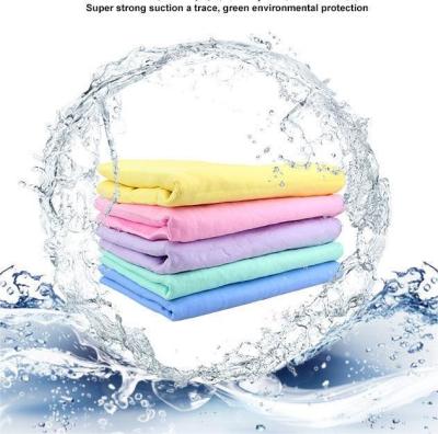 China Sustainable Wholesale PVA deerskin dog bath towel super fiber dry super absorbent fast dry dog and cat bath products for sale