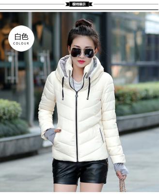 China Anti-Wrinkle Plus Size Zipper Solid Thick Warm Hooded Overcoats Female Clothing Winter Parkas Coats Women Size Women Clothing for sale