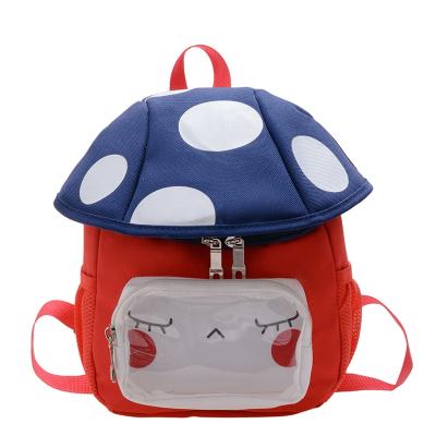 China New Cartoon Mushroom Kindergarten Backpack Kids Waterproof School Bag Cheap Cute Portable Backpack Waterproof Bags For Children for sale