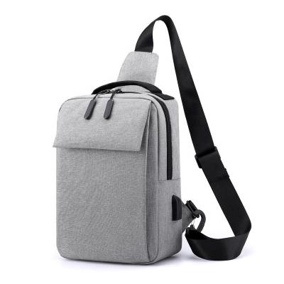 China 2022 New Men's Custom Nylon Cheap Bag Tear Resistant Cross-body Bag USB Backpack Man Shoulder Filling Messenger Bags Small for sale