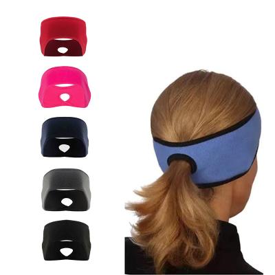 China Soft Elastic Ponytail Hair Band Hairband Fleece Sports Headbands Earmuffs Hair Decoration Hairbands For Women for sale