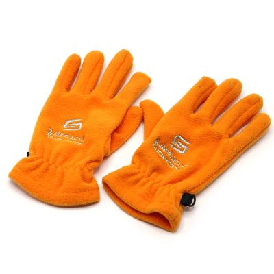 China Fashion\Factory Sports Logo Thermal Fleece Custom Unisex Comfortable\Durable Mitten Polyester Embroidered Gloves For Winter for sale