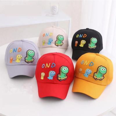 China Promotional Fashion Sports Baseball Children's Hat Dinosaur 3D Cartoon Led Flash Snapback Hat Child Boy's Hat for sale