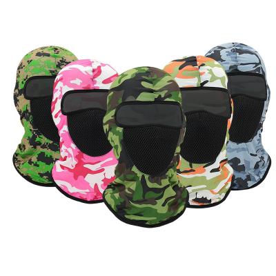 China Ski Hole Full Face Plain Mask Winter Outdoor Sports Breathable Balaclava Hat With Ears A One From COMMON Factory for sale