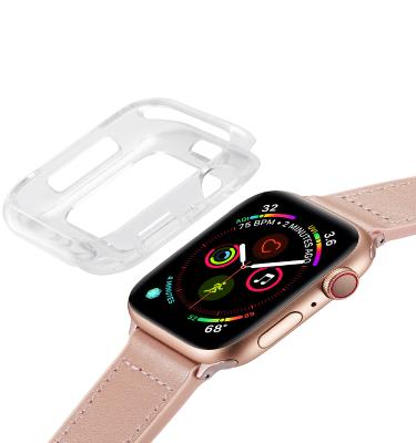 China Good Protection Transparent Soft TPU Cover Case For Apple Watch Series 4 for sale