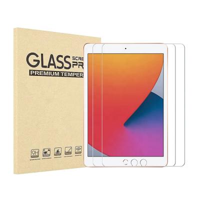 China Anti-scratch 2 Packs For Ipad 2021 9th HD Clear No Bubble Screen Protector Tablet 9h Tempered Glass For Ipad 10.2 for sale