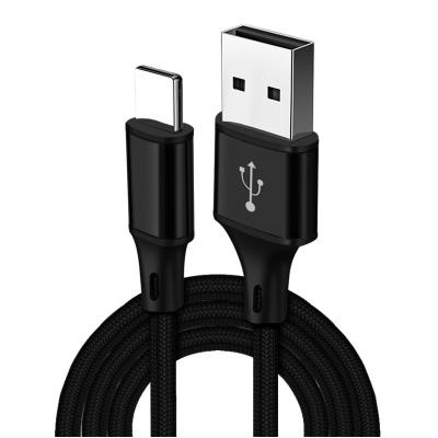 China Mobile Phone For Iphone 3ft 2.1A USB Cable Charger Nylon Braided For Iphone Data Cable USB Fast Charging for sale