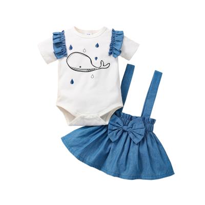 China Anti-wrinkle baby summer clothing dress clothes newborn baby romper and dresses for sale