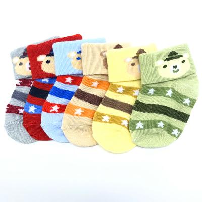 China QUICK DRY Toddlers Cotton Kid Sock Cute Cartoon Baby Socks Animals Floor Girl and Boy Baby Socks for sale