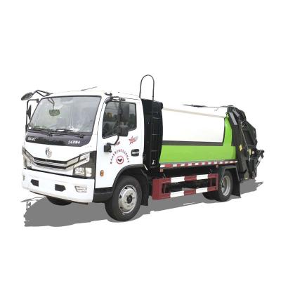 China Hotels DongFeng LHD Type 6 Ton 4X2 Manual Compression Garbage Truck For Sale for sale