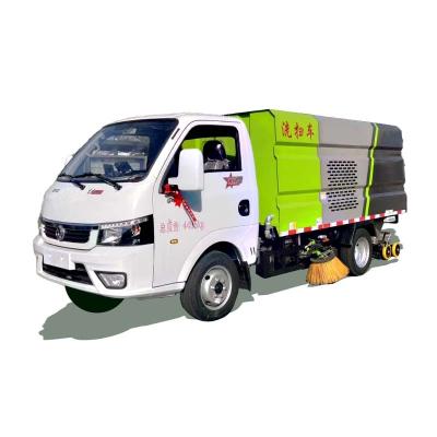 China Hotels china mini High Pressure water Road Sweeper truck with Water Spray and Waste Water Suction for sale for sale